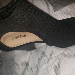 Black open toed heel